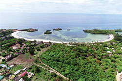 Veduta aerea della zona