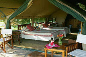 una stanza all'interno del camp